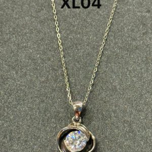 XL04 1CT Sterling Silver S925 Moissanite Diamond