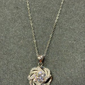 XL07 1CT Sterling Silver S925 Moissanite Diamond