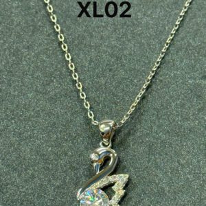 XL02 1CT Sterling Silver S925 Moissanite Diamond